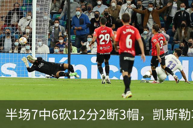半场7中6砍12分2断3帽，凯斯勒攻防两端压制快船